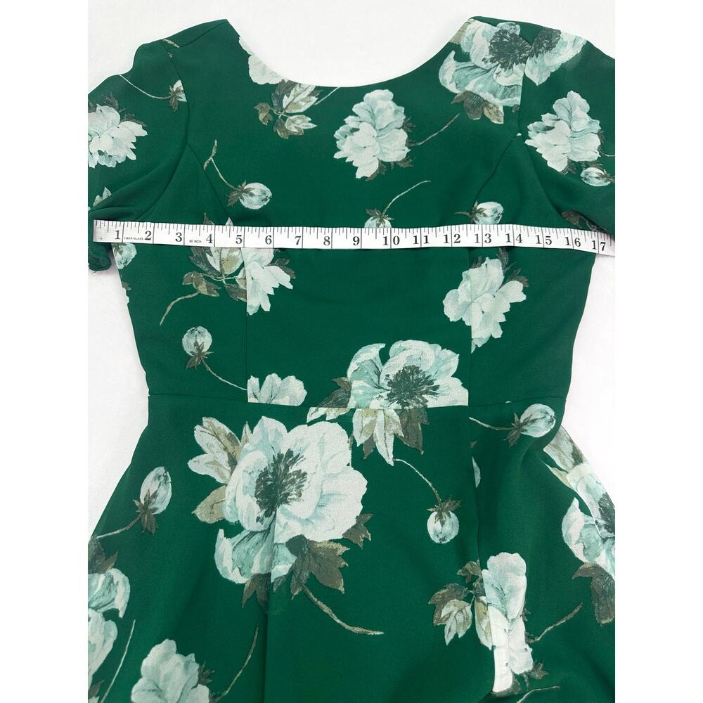 NWOT Lulus Classic Love Green Floral Tie Back Open Back Maxi Dress Size Small - Picture 12 of 13